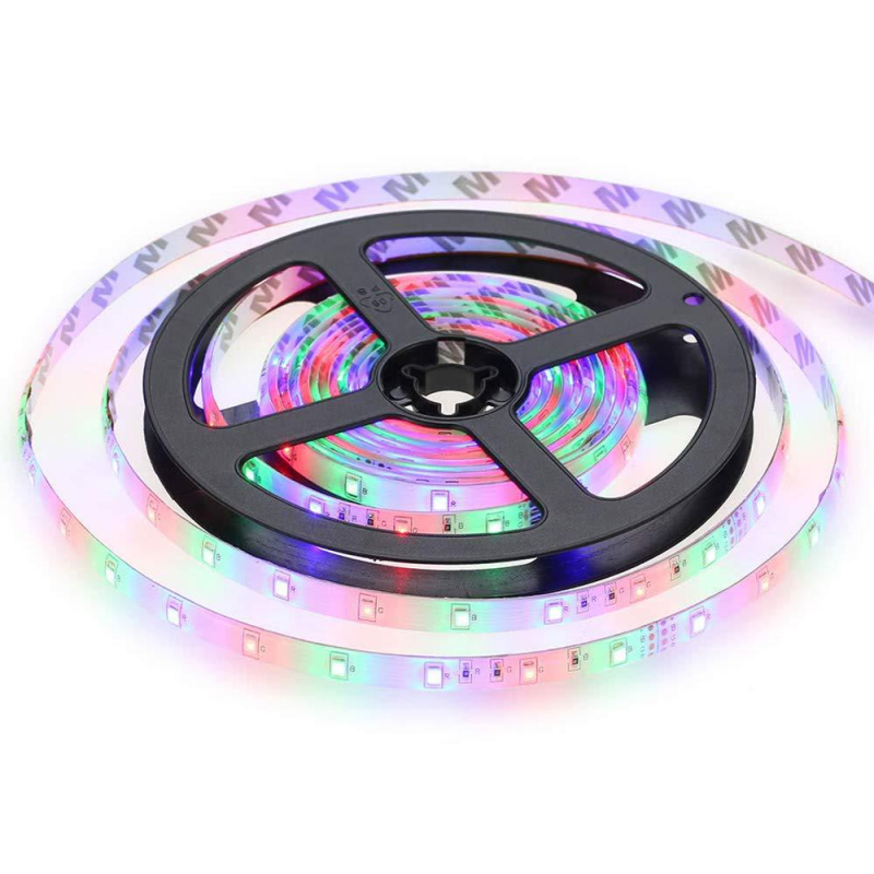 RGB LED traka za promjenu boje, duljina 10 m, 60 LED/m, tip 3528, IR daljinski upravljač s 44 tipke, USB priključak
