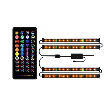 RGB LED ambijentalna traka za automobil, 1-4 izlaza, rasvjeta prostora ispod nogu, osjetljivo na glazbu, daljinsko upravljanje