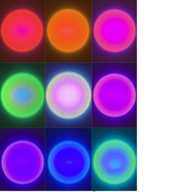 Inteligentna podna lampa za kućnu dekoraciju – LED rasvjeta s staklenim sjenilom, atmosfera zalaska sunca