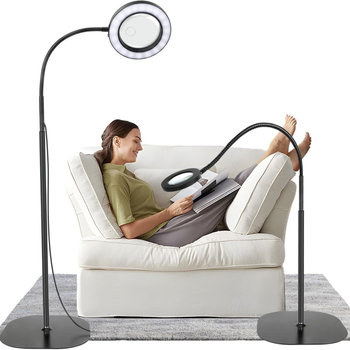 LED podna svjetiljka s podesivom visinom 30–100 cm, tijelo od aluminijske legure i željeza, CRI ≥90, za kućnu upotrebu, osvjetljava 10–15 m², 110V