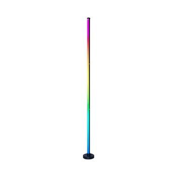 RGB podna lampa s okruglom bazom, zvukom aktivirana, šaren ambijentalni glazbeni osvjetljenje, daljinsko upravljanje i aplikacija, za kut dnevnog boravka i spavaće sobe