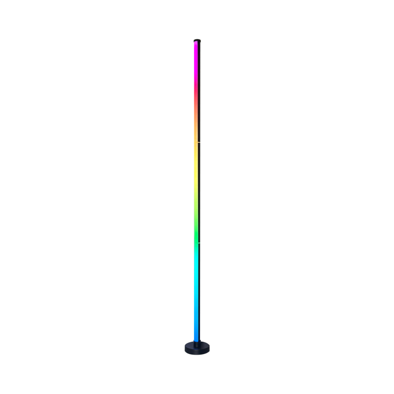 RGB podna lampa s okruglom bazom, zvukom aktivirana, šaren ambijentalni glazbeni osvjetljenje, daljinsko upravljanje i aplikacija, za kut dnevnog boravka i spavaće sobe