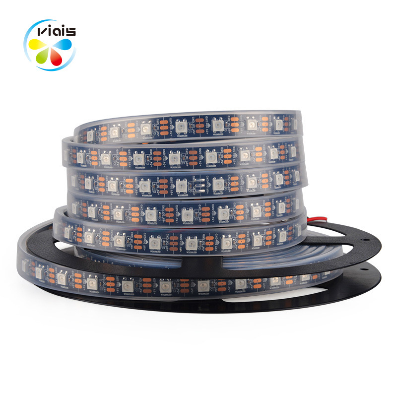 WS2812B RGB LED traka, 5V, vodootporna, mijenja boje, duljina 5 m, samoljepljiva