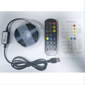 Set LED traka 5050 s Bluetooth USB upravljačem, za ormariće i namještaj, pozadinsko osvjetljenje televizora, pametno upravljanje