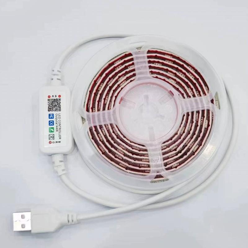 Set LED traka 5050 s Bluetooth USB upravljačem, za ormariće i namještaj, pozadinsko osvjetljenje televizora, pametno upravljanje