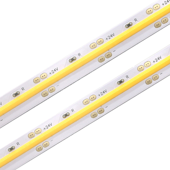 COB fleksibilna LED traka za unutarnje osvjetljenje, 12–24V, ugrađena u aluminijski kanal za vitrine i ormariće