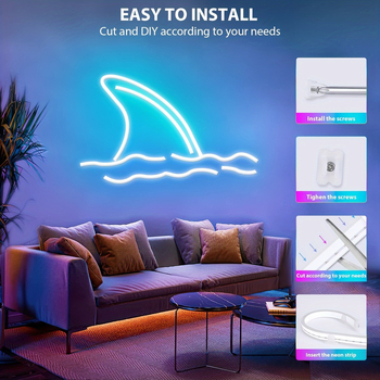 USB 5V neonska LED traka set s daljinskim upravljanjem i Bluetooth glazbom za unutarnju DIY dekoraciju