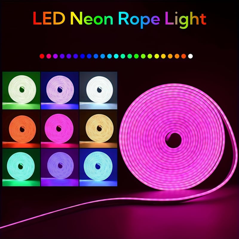 USB 5V neonska LED traka set s daljinskim upravljanjem i Bluetooth glazbom za unutarnju DIY dekoraciju