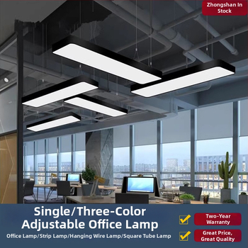 LED kancelárske lineárne svetlo - dlhá LED lišta pre kanceláriu a posilňovňu, 1200x100/200/300 mm, 6000K, 4500 lm, 192 LED, IP44, železná konštrukcia, 220V