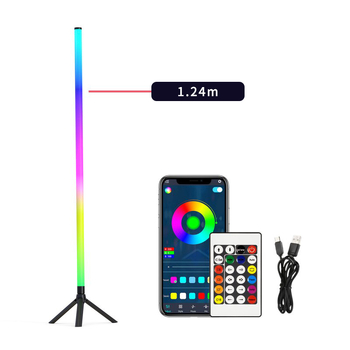 LED 5V RGB ambijentalna podna lampa s glasovnim upravljanjem, USB napajanjem, za gaming i spavaću sobu, kutna svjetiljka