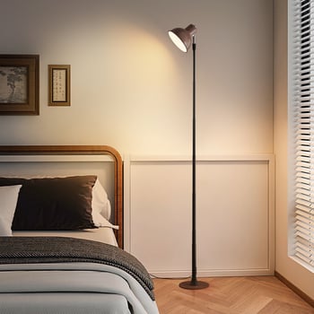 Podna lampa za dnevni boravak s LED izvorom tipa gumba i USB priključkom