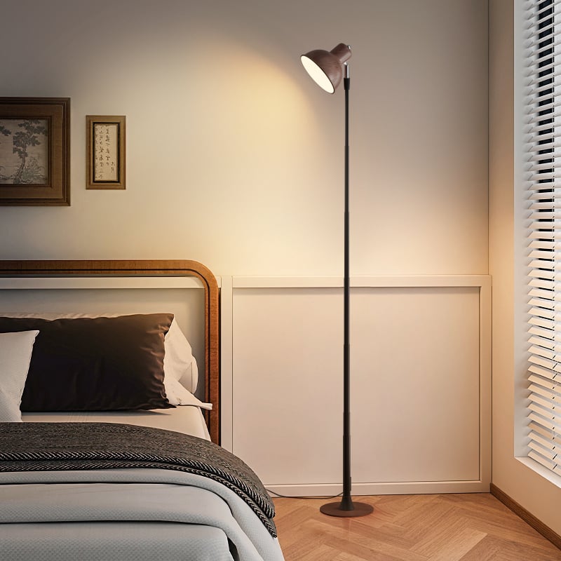 Podna lampa za dnevni boravak s LED izvorom tipa gumba i USB priključkom