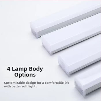 LED kancelárska lineárna lampa s piatimi stranami, štvorcový profil stropného svietidla s bezšvíkovým spojom