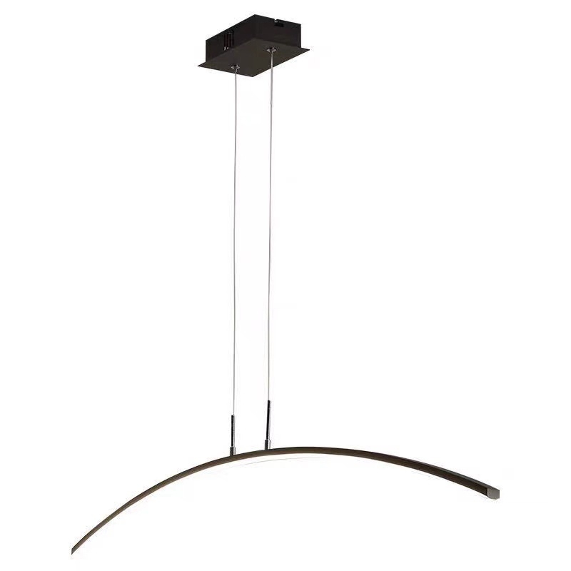 Lustre za restoran s modernim minimalističkim dizajnom i kreativnim stilom, pogodan za dnevni boravak, ured ili studijski bar, LED traka rasvjeta