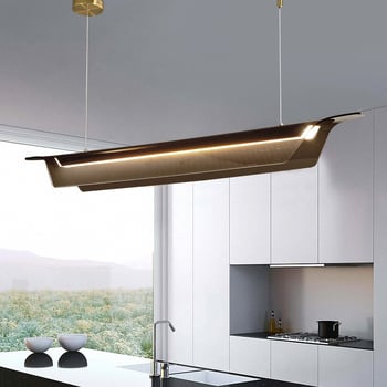 Lampa za restoran, kreativni i minimalistički dizajn, duga LED linearna rasvjeta za bar i ured, podesiva rasvjeta, industrijski stil