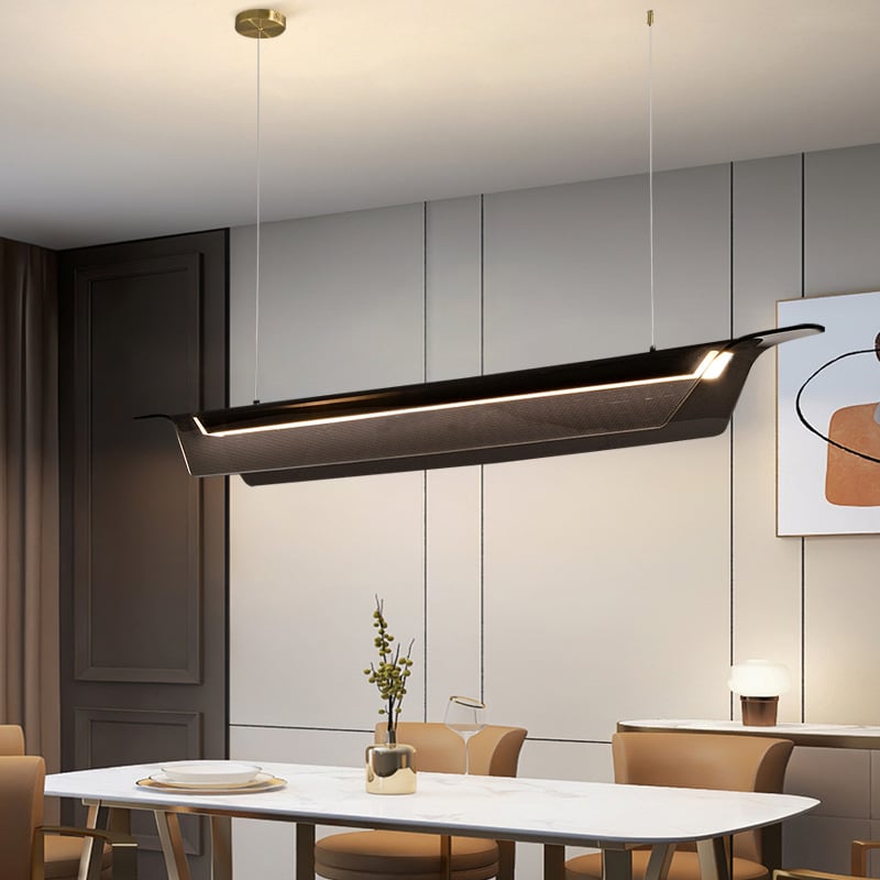 Lampa za restoran, kreativni i minimalistički dizajn, duga LED linearna rasvjeta za bar i ured, podesiva rasvjeta, industrijski stil