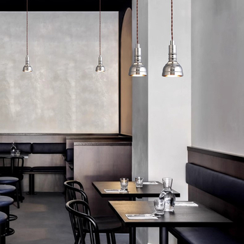 Bauhaus industrijski stil retro američki luster za spavaću sobu i restoran, viseći žičani luster, LED E14, 6W, 3000K, visina 1500 mm, materijali željezo i aluminij, pogodan za hodnik, kafić i bar