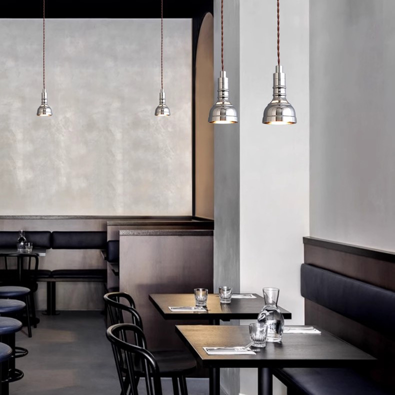 Bauhaus industrijski stil retro američki luster za spavaću sobu i restoran, viseći žičani luster, LED E14, 6W, 3000K, visina 1500 mm, materijali željezo i aluminij, pogodan za hodnik, kafić i bar