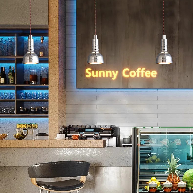 Bauhaus industrijski stil retro američki luster za spavaću sobu i restoran, viseći žičani luster, LED E14, 6W, 3000K, visina 1500 mm, materijali željezo i aluminij, pogodan za hodnik, kafić i bar