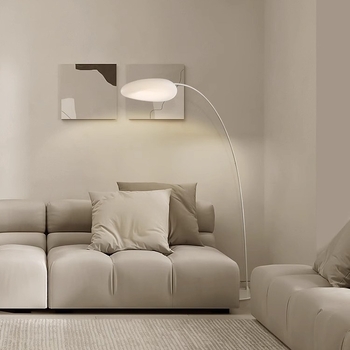 Minimalistička moderna stalna lampa za dnevni boravak, ured i hodnik; lampa s oblačnim oblikom uz kauč — kreativno dekorativno osvjetljenje nadahnuto influencerima