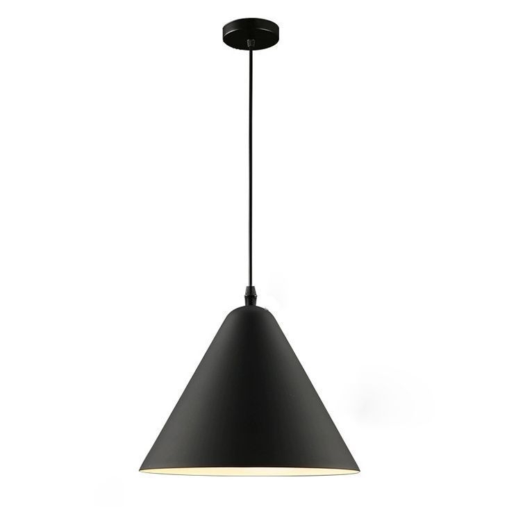 Nordijski željezni viseći luster, LED svjetlo s jednom glavom, prilagodljiva visina, model 1671, pogodan za 10–15 m²