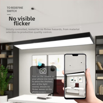 LED lineárne stropné svietidlo – kancelária, posilňovňa a trieda; obdĺžnikové LED svetlo