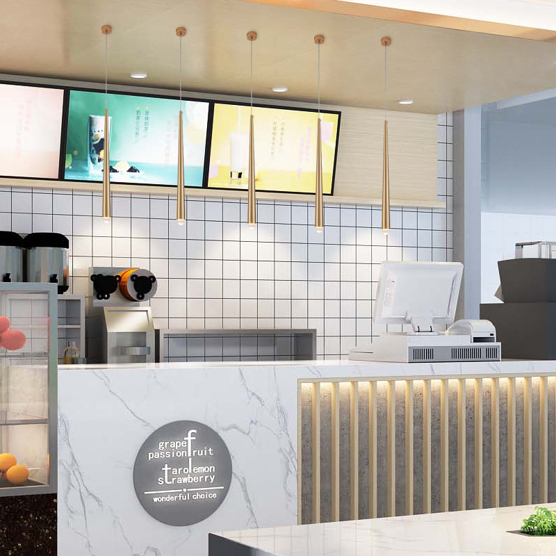 Miji Lighting viseća svjetiljka s dugom cijevi za restorane i barove, dizajnerska, s jednom glavom, moderni minimalistički stil, hotelsko recepcijsko osvjetljenje