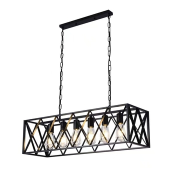 Industrijski viseći luster, metalni retro američkog stila, za restorane i barove, lampa za pult blagajne.