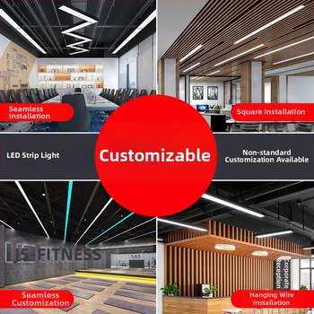 LED trake rasvjete, kvadratni cijevi rasvjeta, ured, učionica, restoran, visoka svjetlina