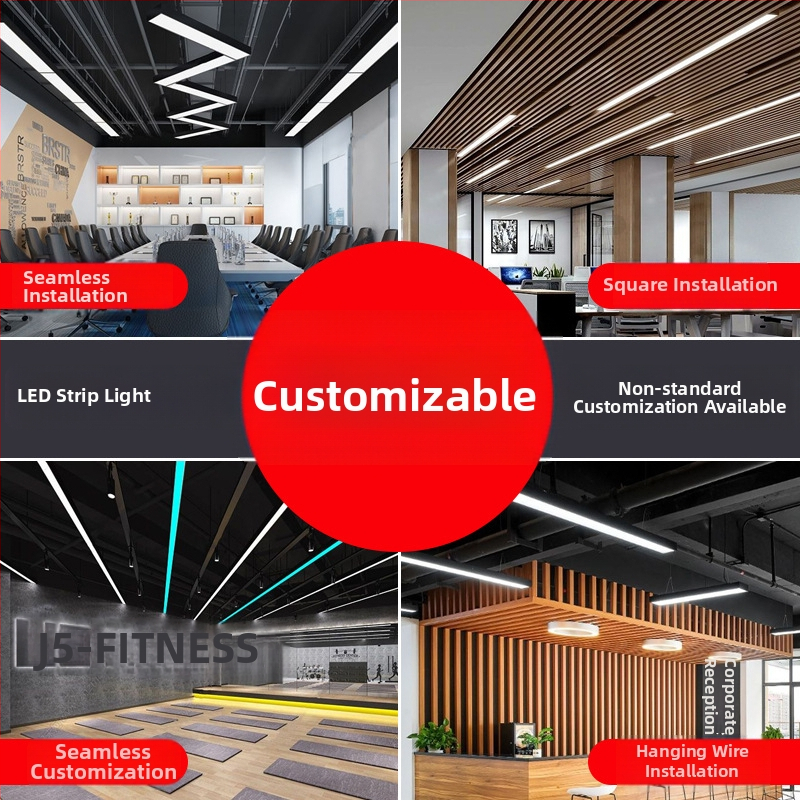 LED trake rasvjete, kvadratni cijevi rasvjeta, ured, učionica, restoran, visoka svjetlina