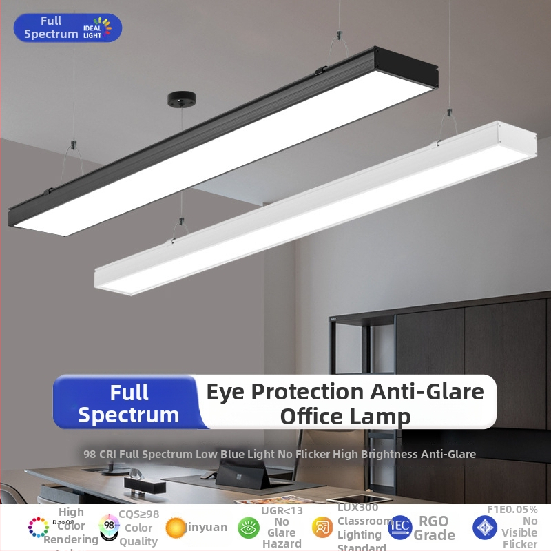 LED traka s kompletnim spektrom za ured, 96 LED-a, 6000K, CRI 98, linearno viseće osvjetljenje za učionicu i ured