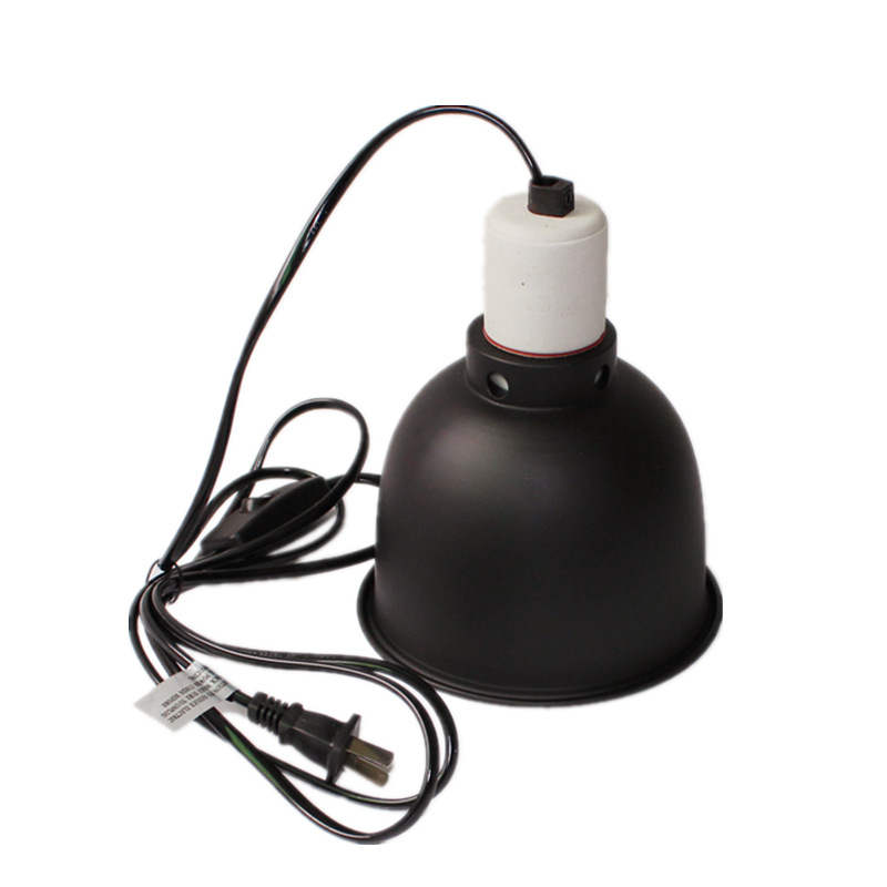 Metalni abažur lampe za gmazove, 5,5 inča, s poboljšanom UVB/UVA refleksijom