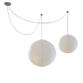 Noguchi-inspired japanski stil Wabi-Sabi, kuglasti platneni abažur za dnevnu sobu i spavaću sobu