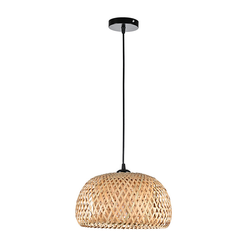 Viseća lampa od bambusa za restoran i čajanu – zen stil, dizajn od ratana i bambusa za dnevni boravak