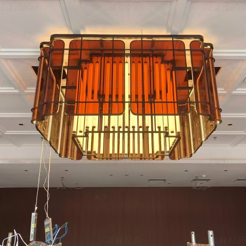 Po mjeri kineskog stila LED lustre za bar, predvorje hotela i restorane