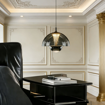 Nordijski moderni viseći luster u obliku pupoljka, za spavaću sobu i hodnik, talijanski minimalistički stil, LED, metalno tijelo, stakleno sjenilo