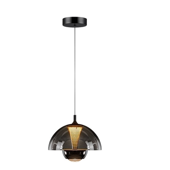 Nordijski moderni viseći luster u obliku pupoljka, za spavaću sobu i hodnik, talijanski minimalistički stil, LED, metalno tijelo, stakleno sjenilo