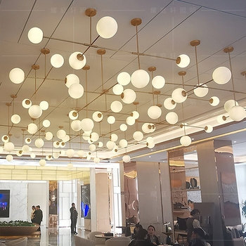 Prilagođeni željezni luster za nestandardne projekte — hotelski lobiji, dvorane i vile