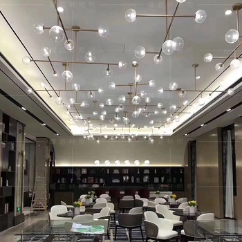 Prilagođeni željezni luster za nestandardne projekte — hotelski lobiji, dvorane i vile