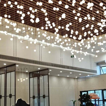 Prilagođeni željezni luster za nestandardne projekte — hotelski lobiji, dvorane i vile