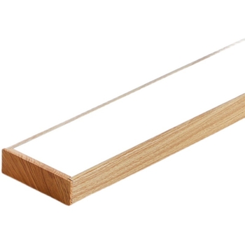 Drveni uzorak uredska LED linearna svjetiljka - viseća LED traka, duga LED svjetiljka, 118×18×4 cm, 28 LED, 4000 lm, 6000K/4000K, IP42, PF 0,7, 20 000 h, 3 godine jamstva