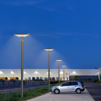 Solarna LED ulična svjetiljka – moderan minimalistički dizajn dvorišta vile, vodootporna i otporna na hrđu, spremna za korištenje