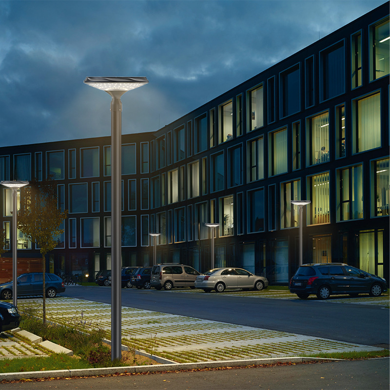 Solarna LED ulična svjetiljka – moderan minimalistički dizajn dvorišta vile, vodootporna i otporna na hrđu, spremna za korištenje
