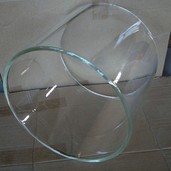 Stakleni abažur za cijevnu svjetiljku, pravilan cilindar, promjer 260 × 250 mm
