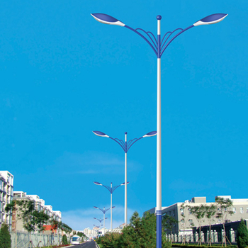 LED στύλος δρόμικού φωτισμού με διπλό ή μονό βραχίονα, φωτισμός οδικών έργων, προσαρμοστικός