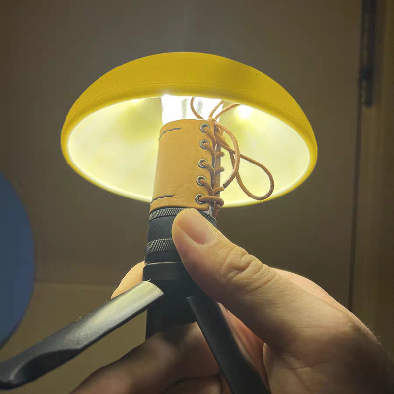 Silikonski zaštitni sjenilo za kamping lampu, anti-odsjaj, otporno na ogrebotine, tekstura imitacije kože, univerzalna kompatibilnost