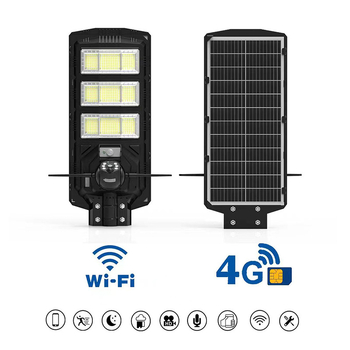 Piramidno solarno ulično svjetlo s PIR senzorom, bežični, 450W, IP65, vanjska, dimenzije 650×255 mm, daljinsko upravljanje