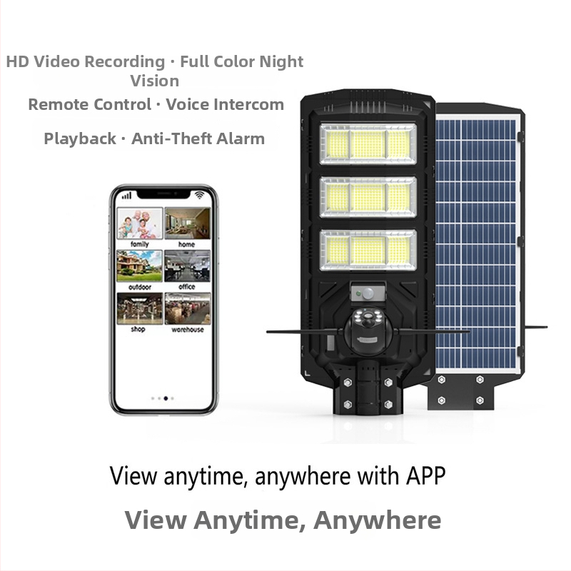 Piramidno solarno ulično svjetlo s PIR senzorom, bežični, 450W, IP65, vanjska, dimenzije 650×255 mm, daljinsko upravljanje