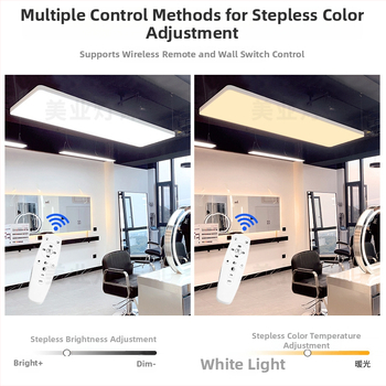Lampa bez tieňov pre kadernícky salón – stropná LED lampa, 120 LED, 8000 lm, 6000K