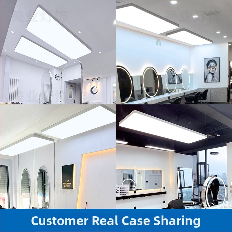 Lampa bez tieňov pre kadernícky salón – stropná LED lampa, 120 LED, 8000 lm, 6000K